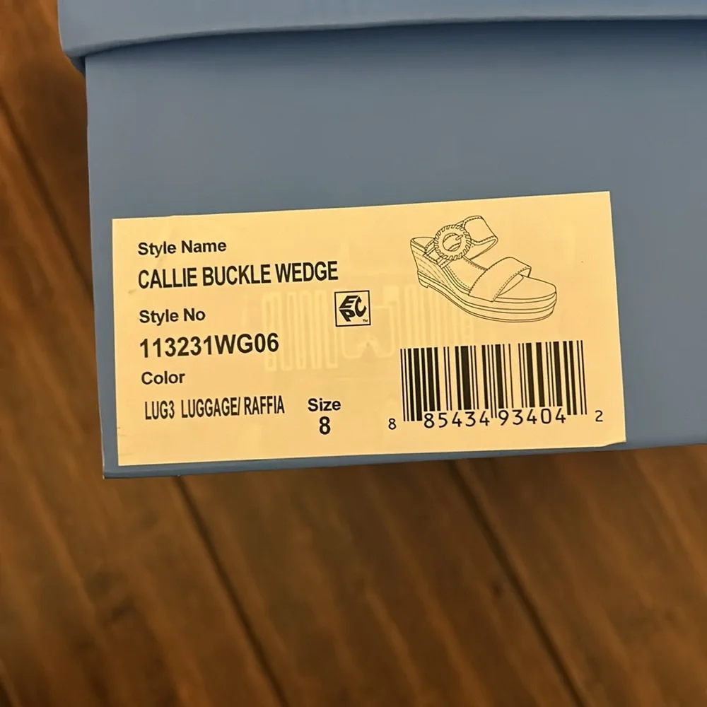 NIB - Jack Rogers – Cali buckle wedge – size 8 - Picture 4 of 4